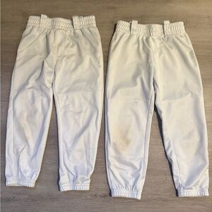 Kids Baseball Pants-White